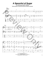 A Spoonful of Sugar Guitar and Fretted sheet music cover